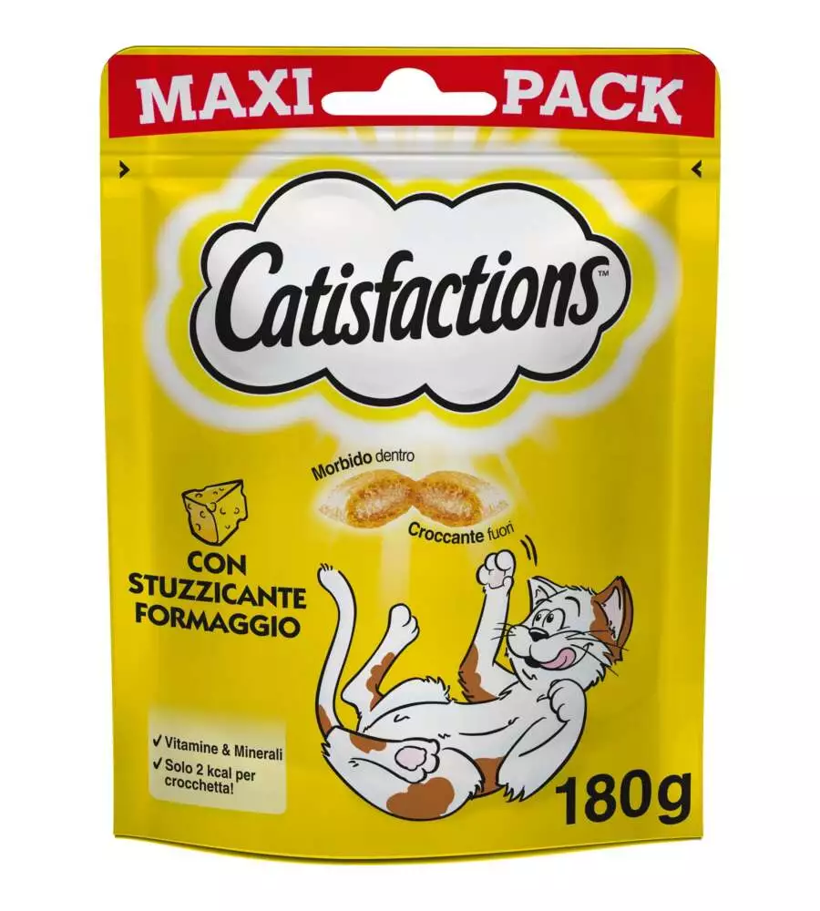 CATISFACTION - SNACK PER GATTI FORMAGGIO 180 GR